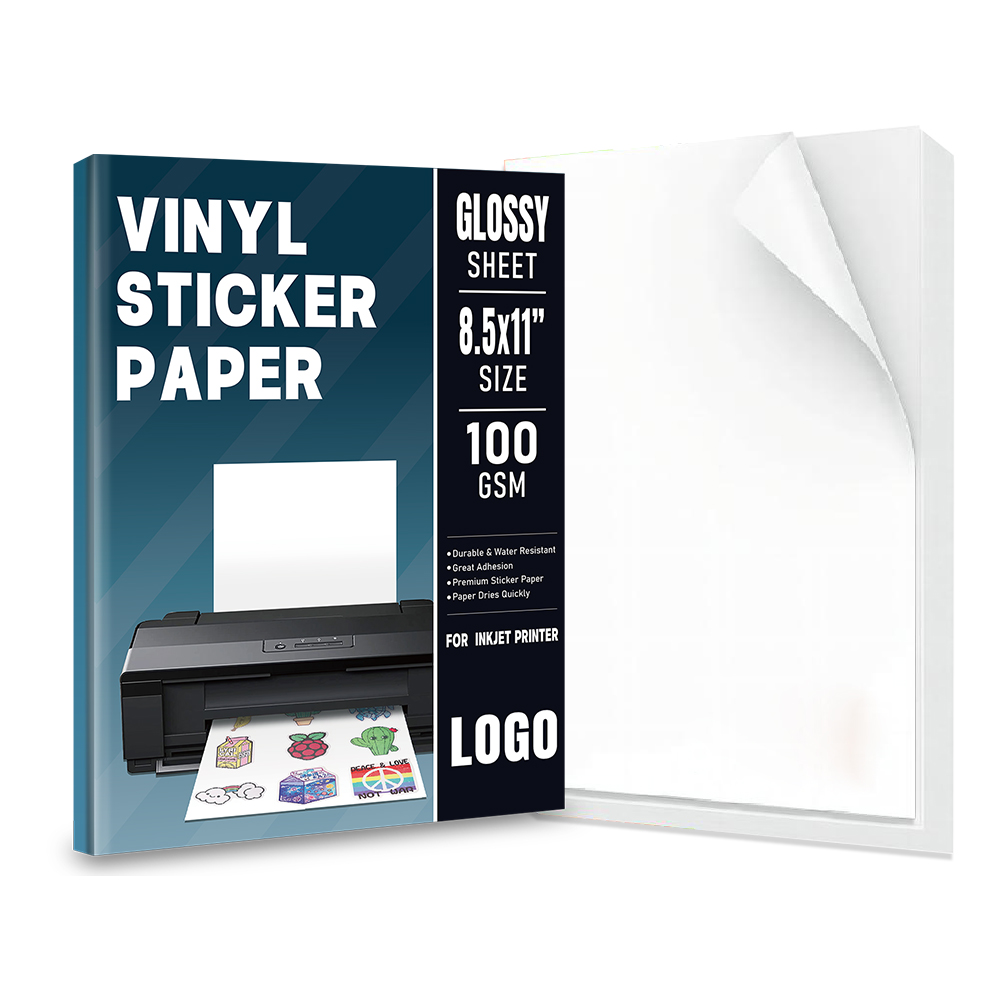 papier autocollant vinyle brillant