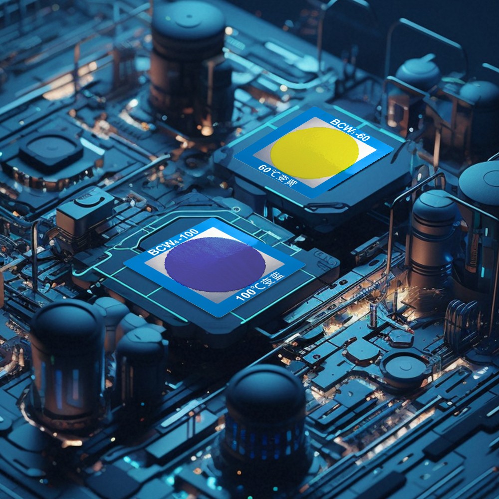 Autocollant indicateur de température irréversible