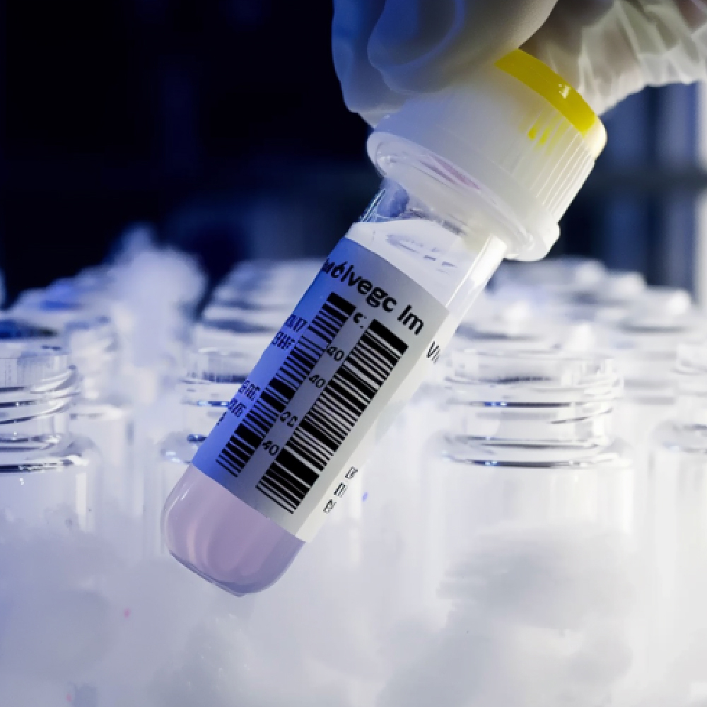 Étiquette cryogénique médicale