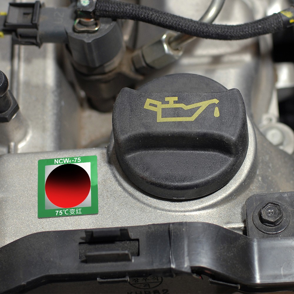 Autocollant réversible d’indication de température