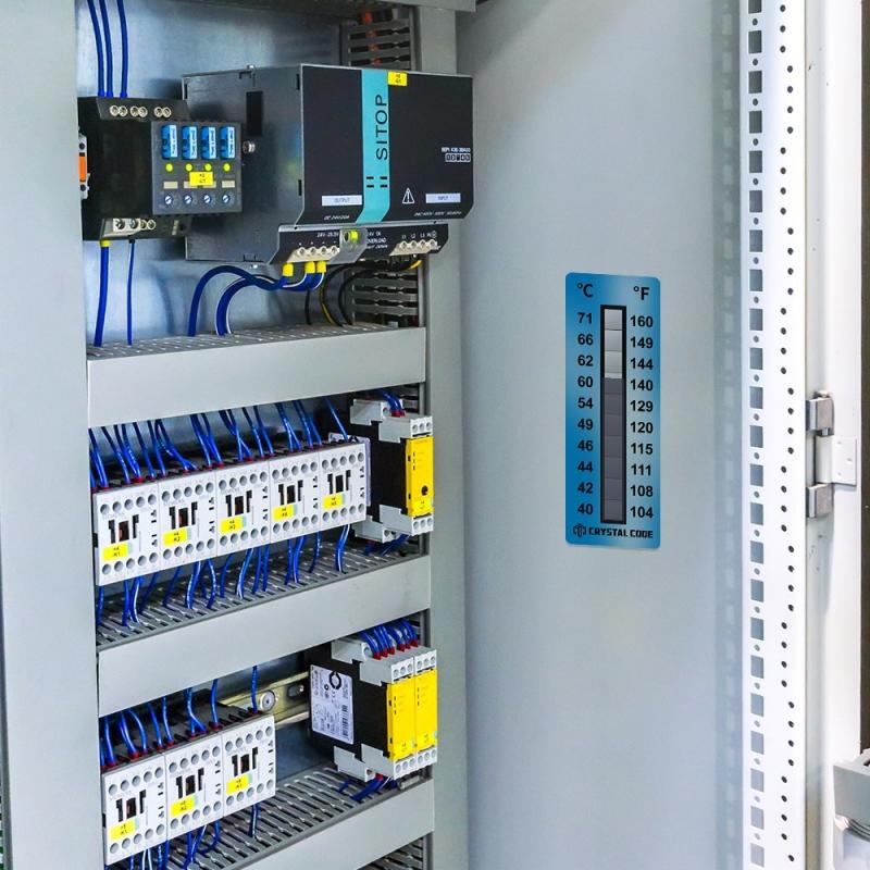 Autocollant indicateur de température irréversible