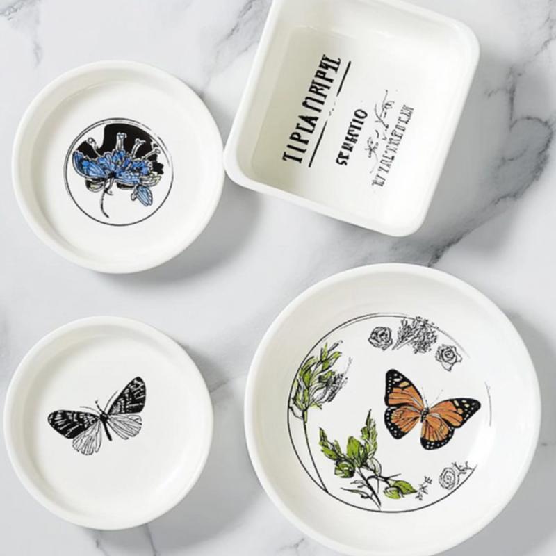 Feuille de décalcomanies de glissée d’eau blanche