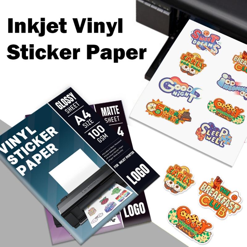 Papier autocollant vinyle A4