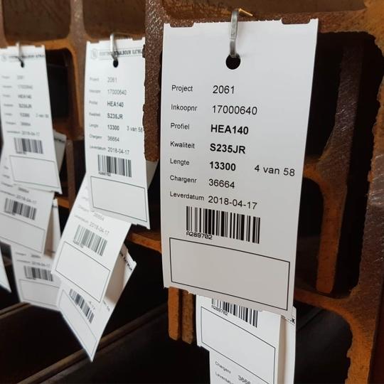 Étiquette indicateur de température