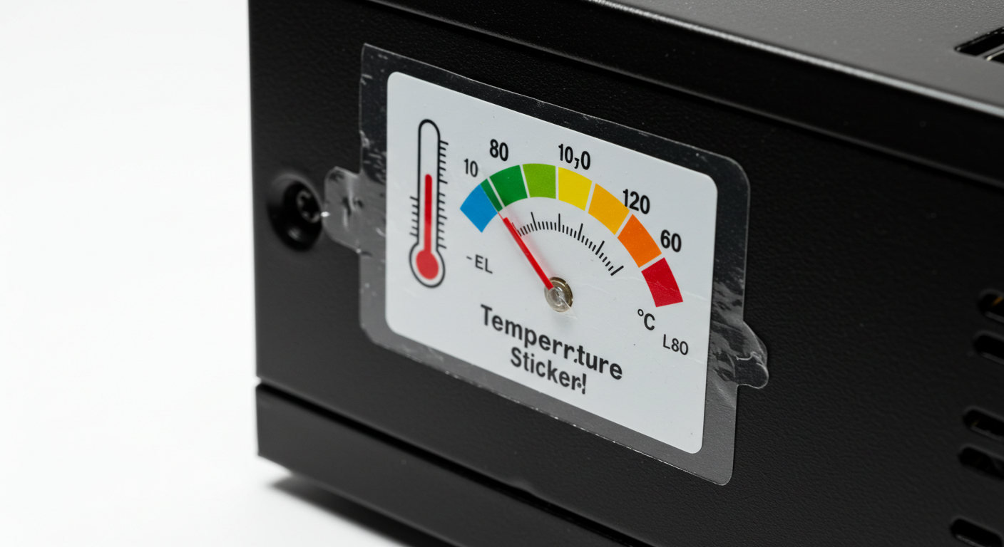 Étiquette autocollante électronique pour température