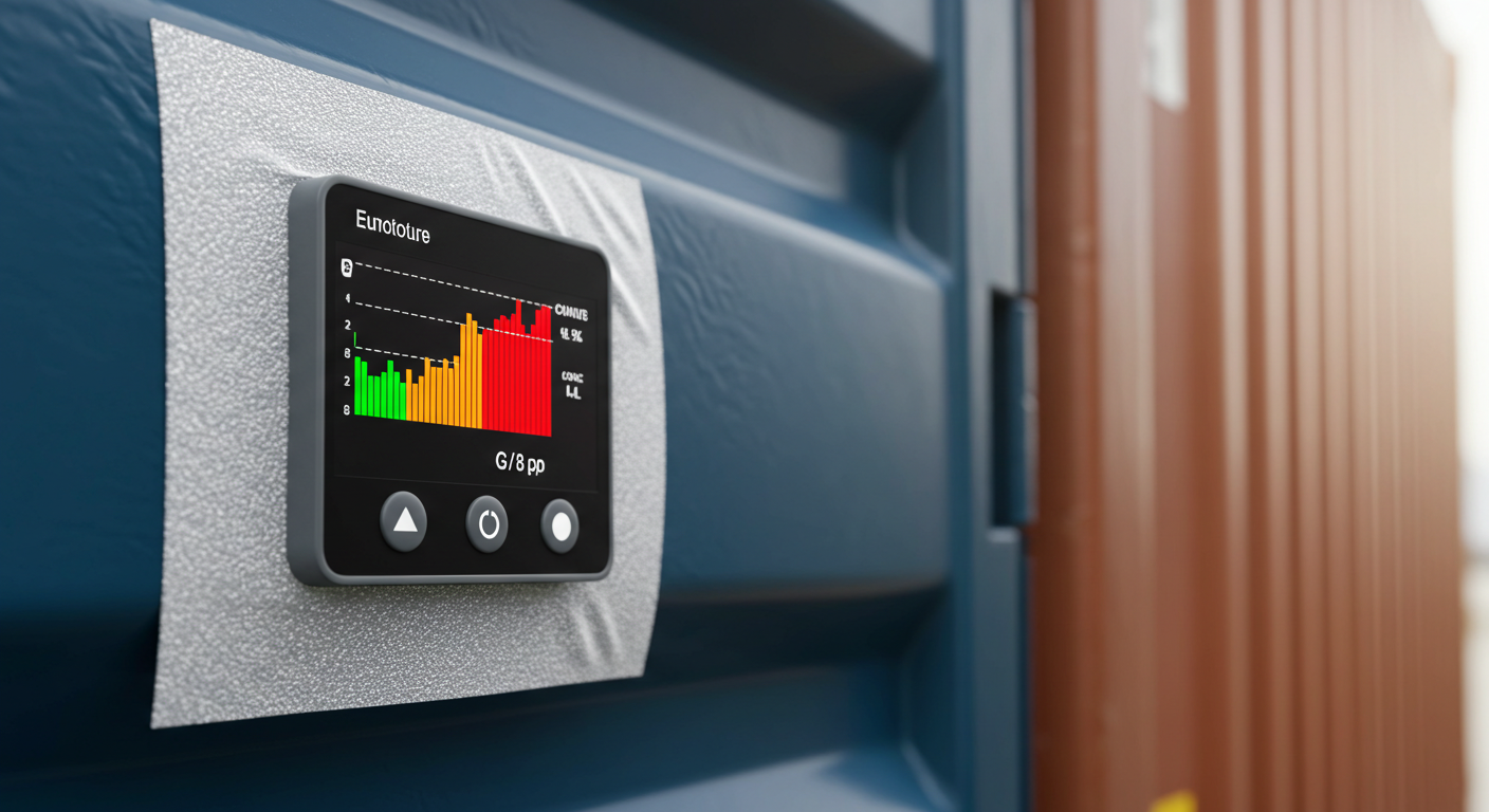 Autocollant de surveillance de température pour le transport