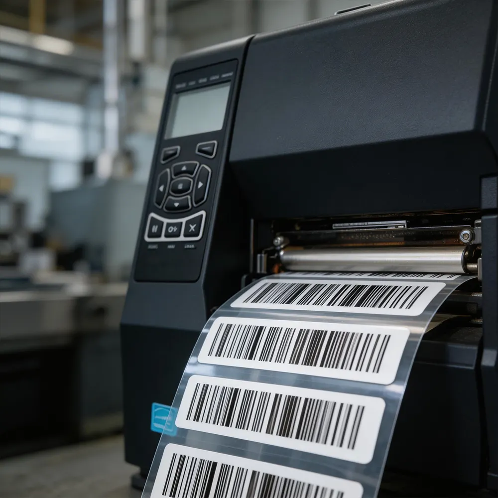 Étiquette de code-barres de vulcanisation des pneus