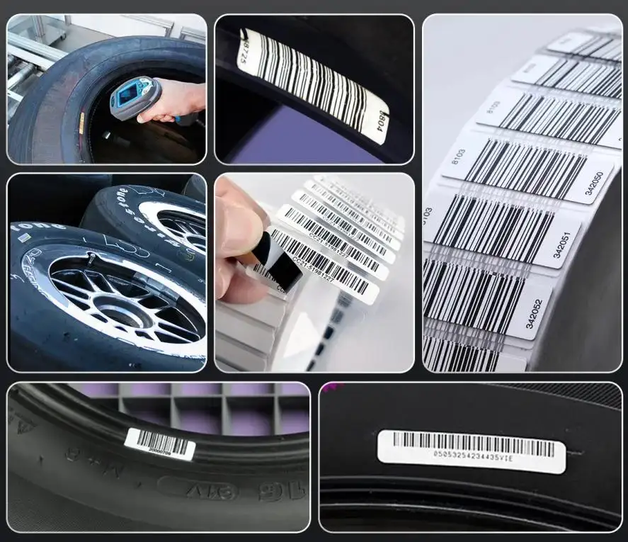 Étiquettes de codes-barres à haute température