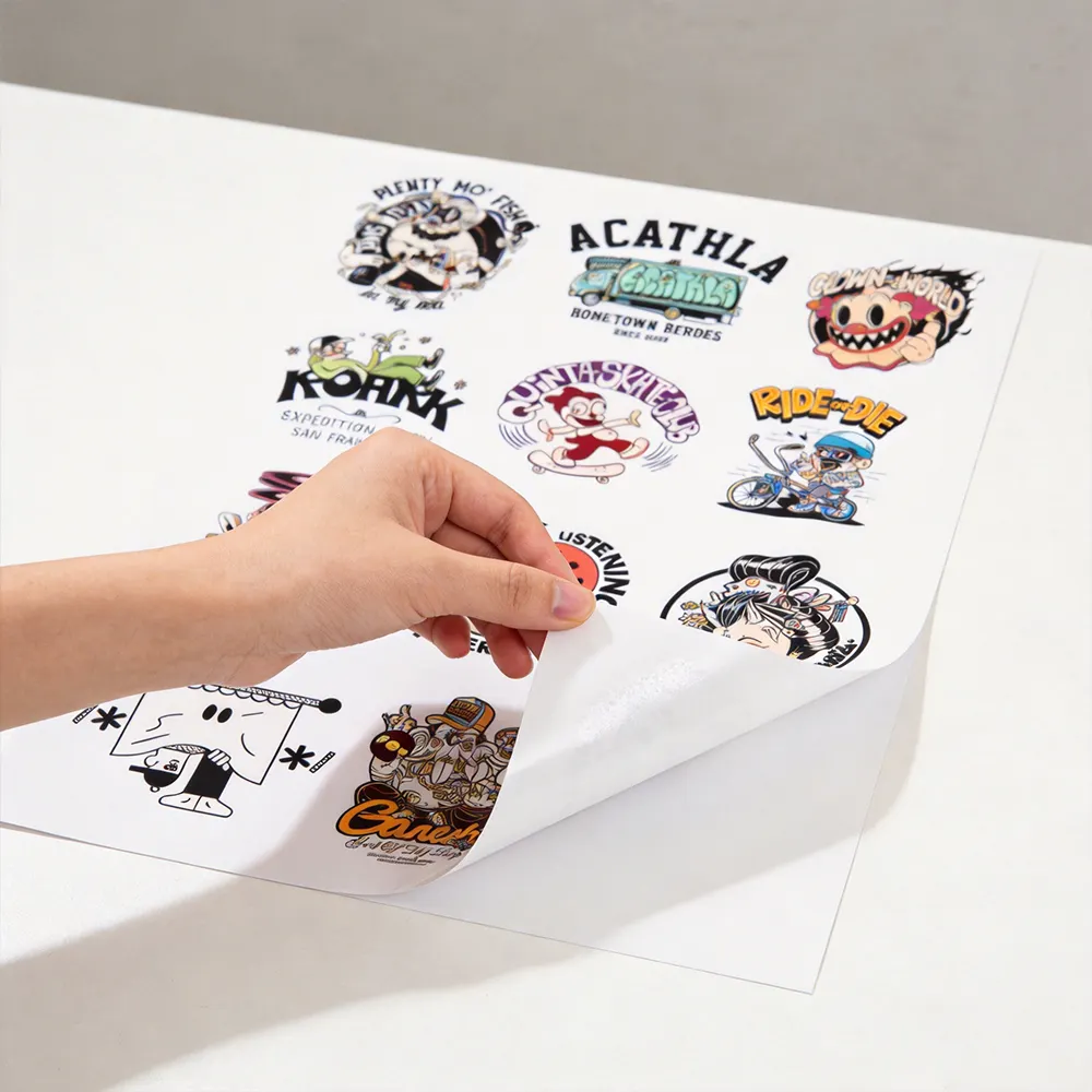 Papier vinyle à dégagement aérien