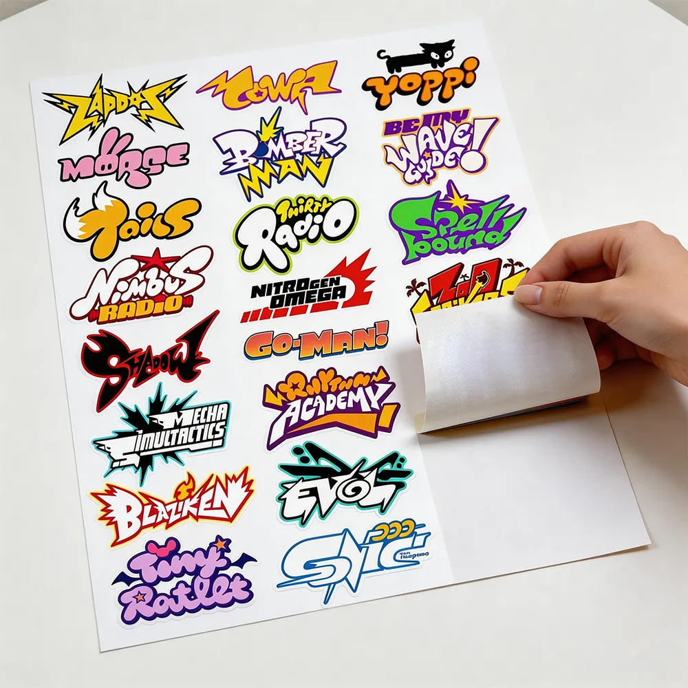 Feuilles d’étiquettes de magasins en ligne