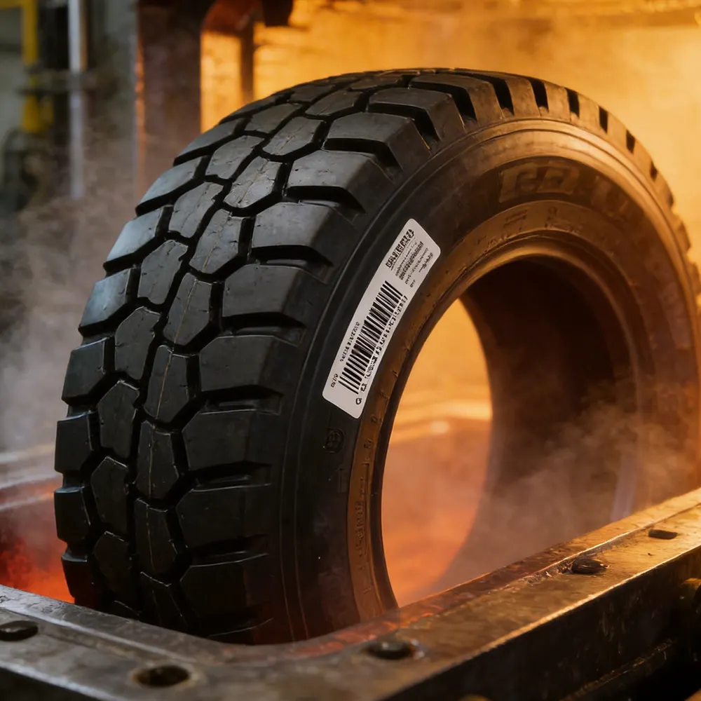 tire assembly line label