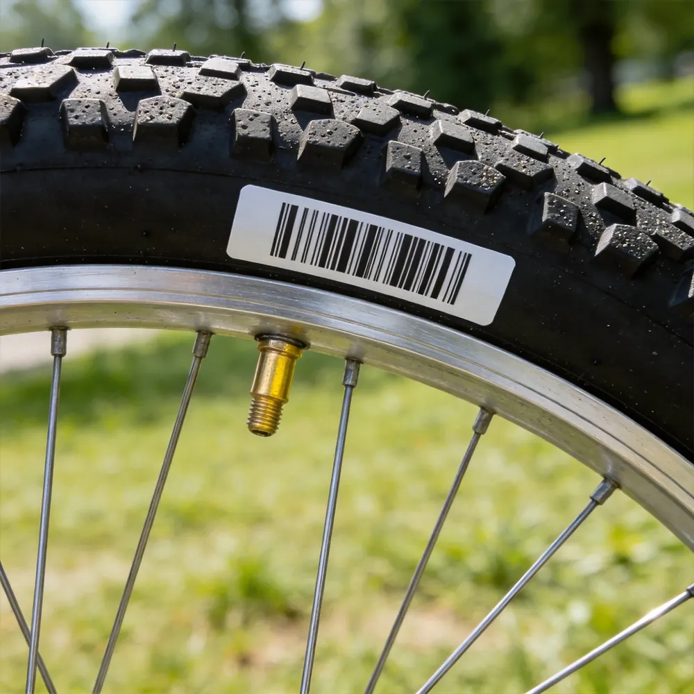 industrial tire traceability label