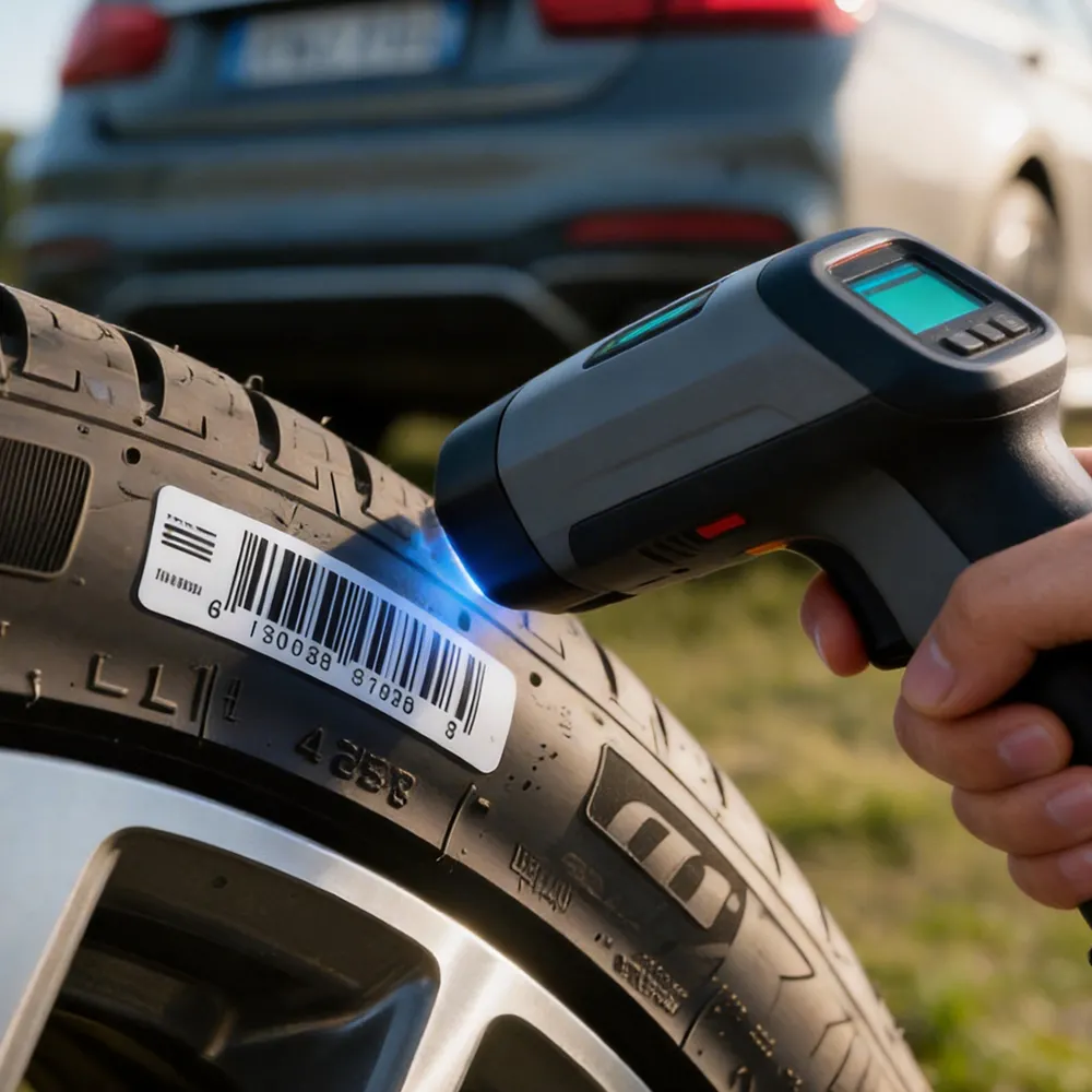 tire logistics tracking label