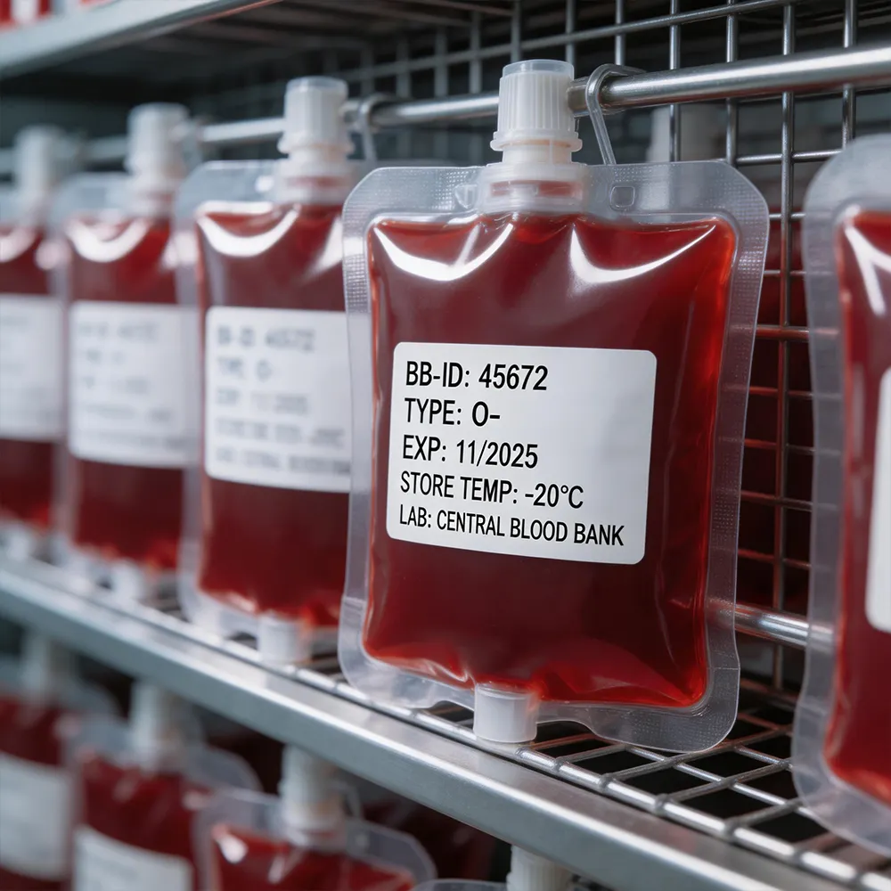 Étiquettes d’identification des tubes