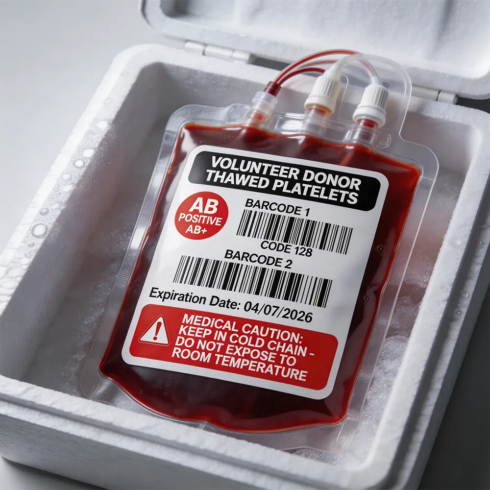Étiquette d’identification d’échantillon de laboratoire