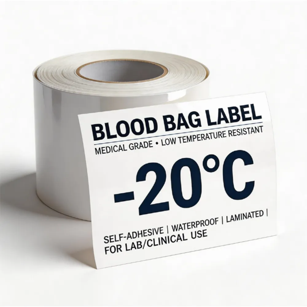 Étiquette de congélateur hospitalier
