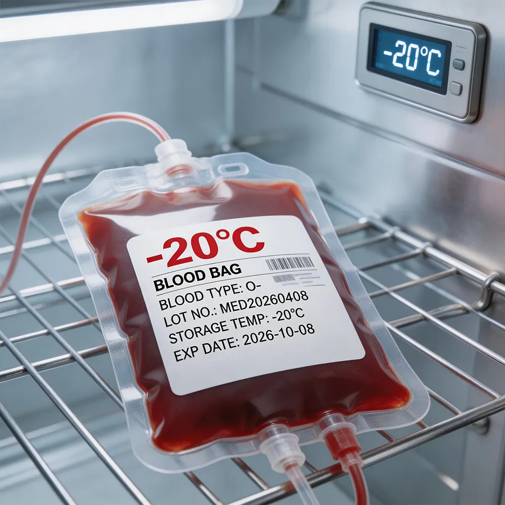 Étiquette sanguine cryogénique