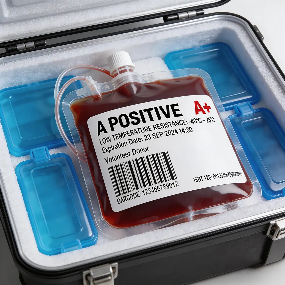 Étiquette d’échantillon de laboratoire