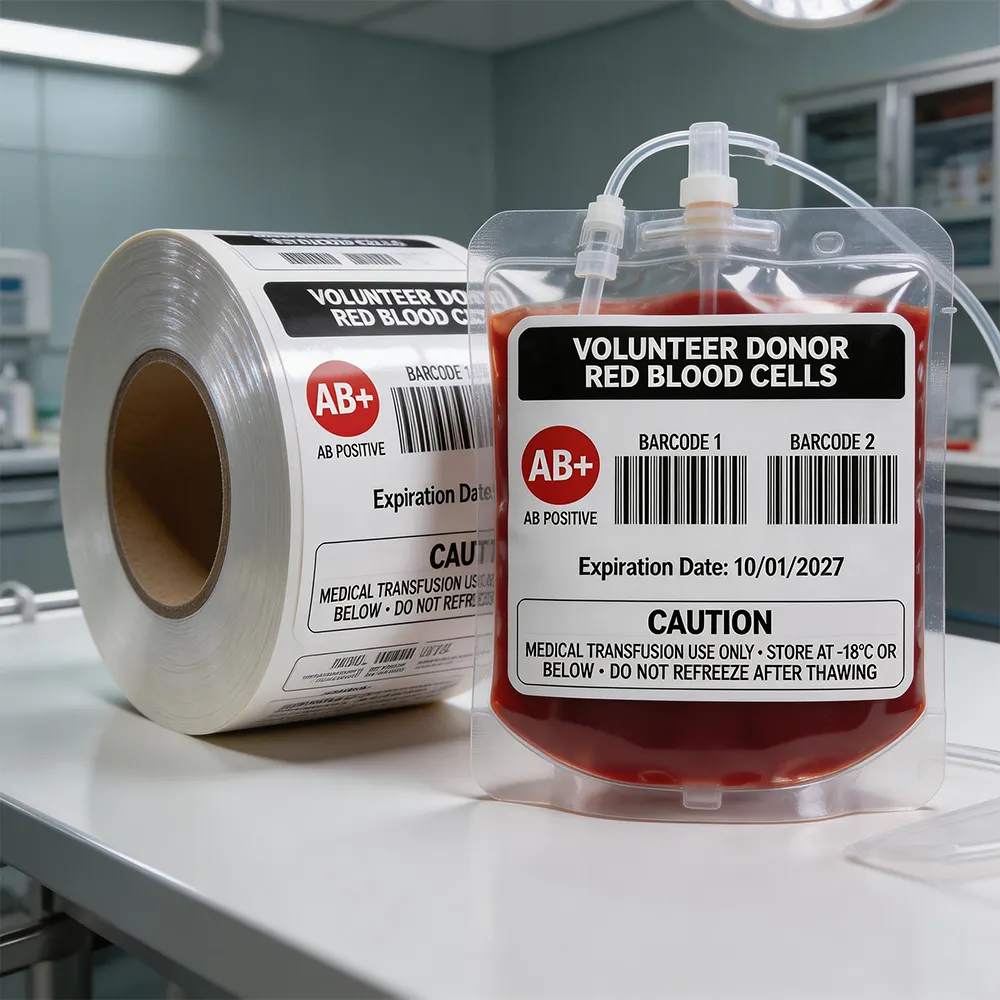 Étiquette sanguine cryogénique