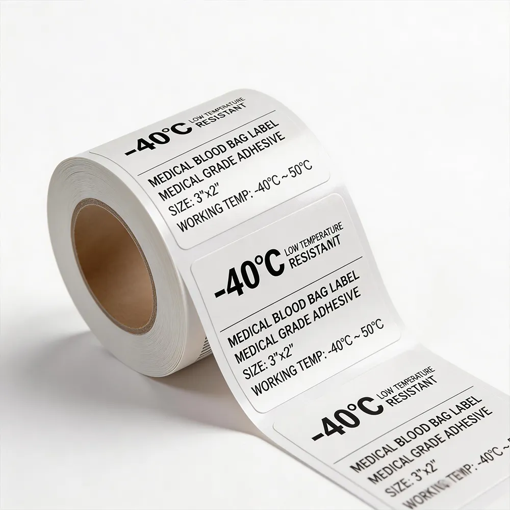 étiquette congelatrice pour poches de sang -40°C