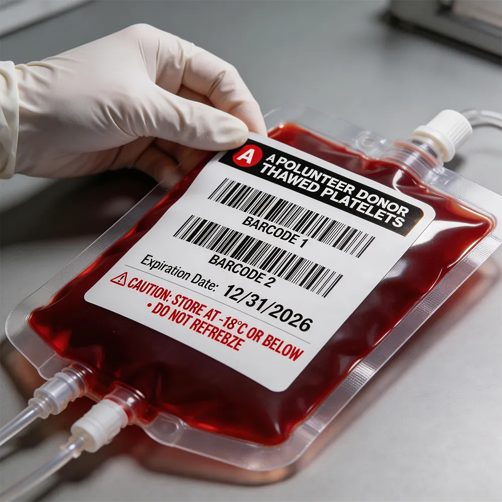 Étiquette de suivi hospitalière