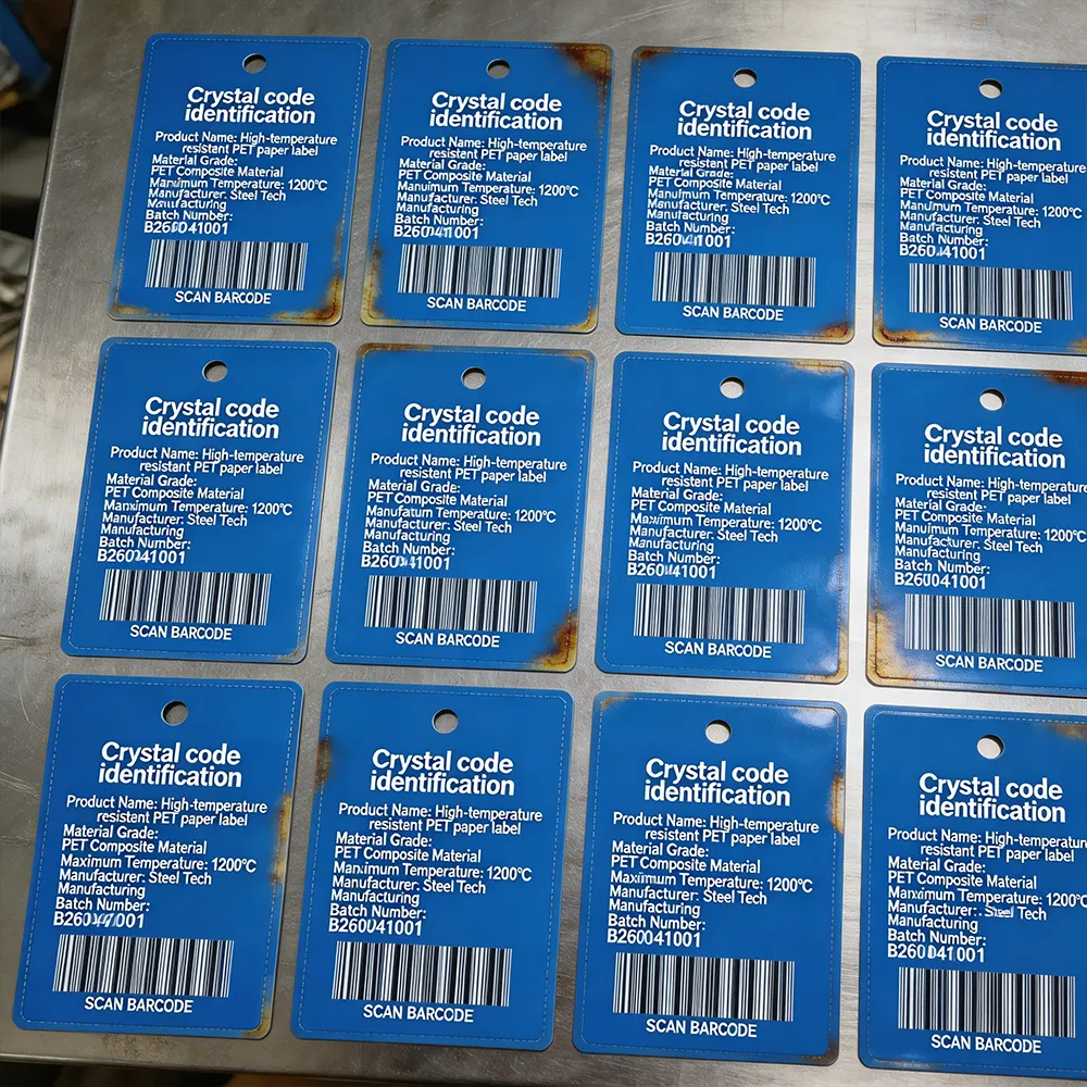 Plaques d’identification en bobine métallique