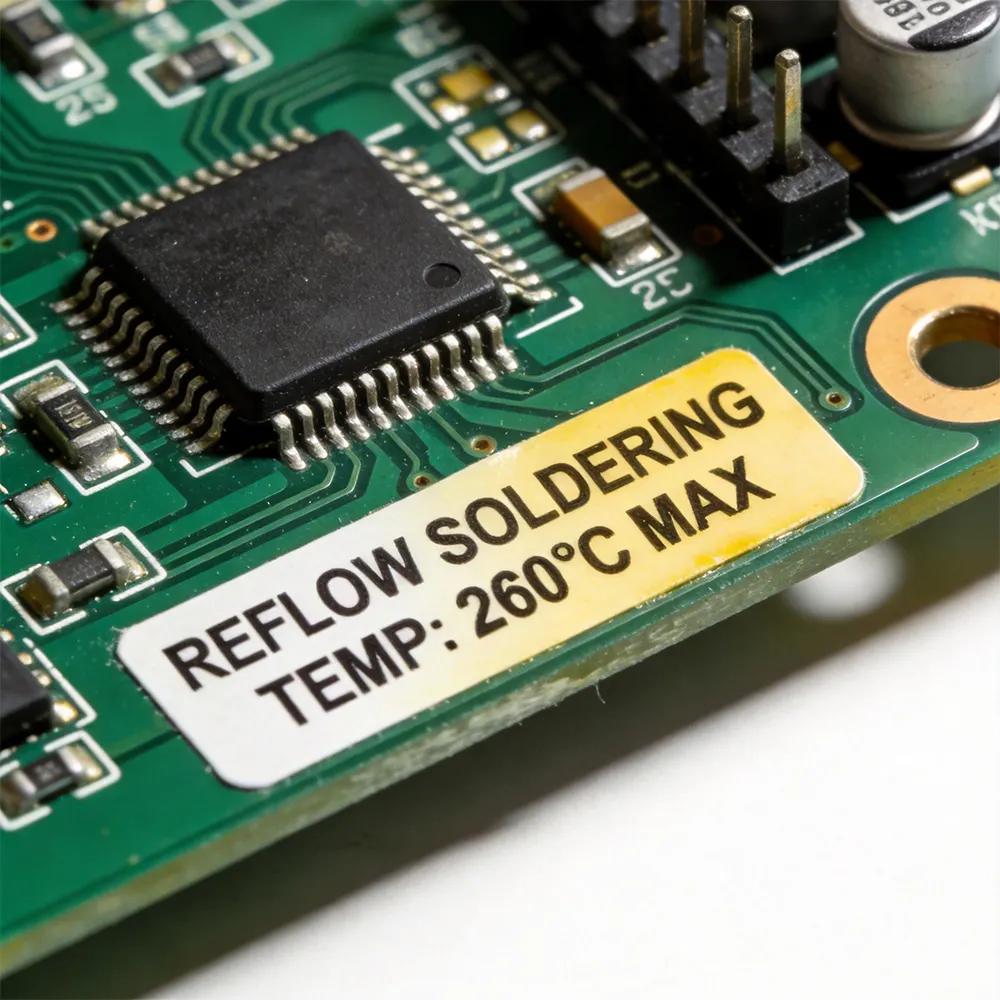 Étiquettes d’identification des composants du PCB