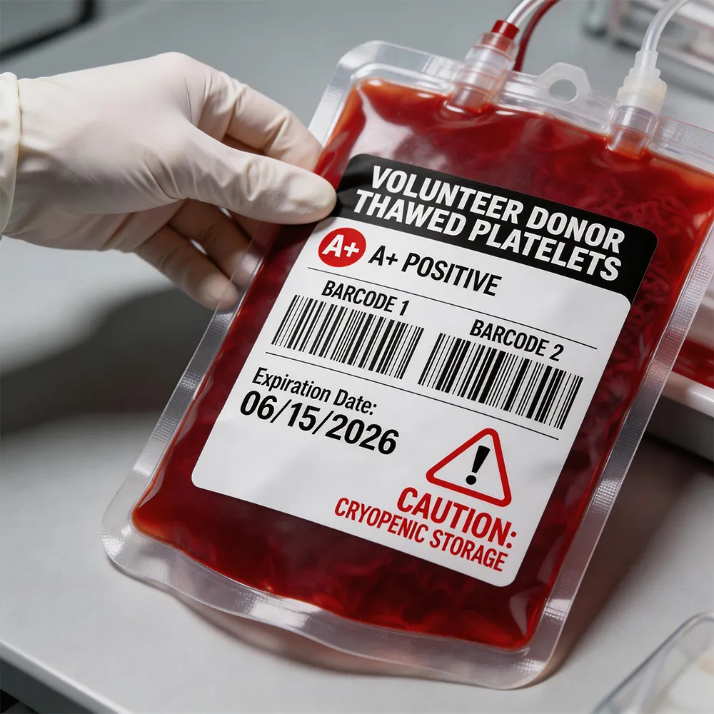 Étiquettes adhésives médicales