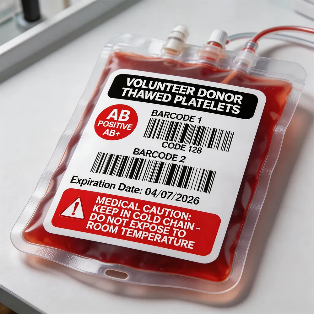 Étiquette imprimable médicale