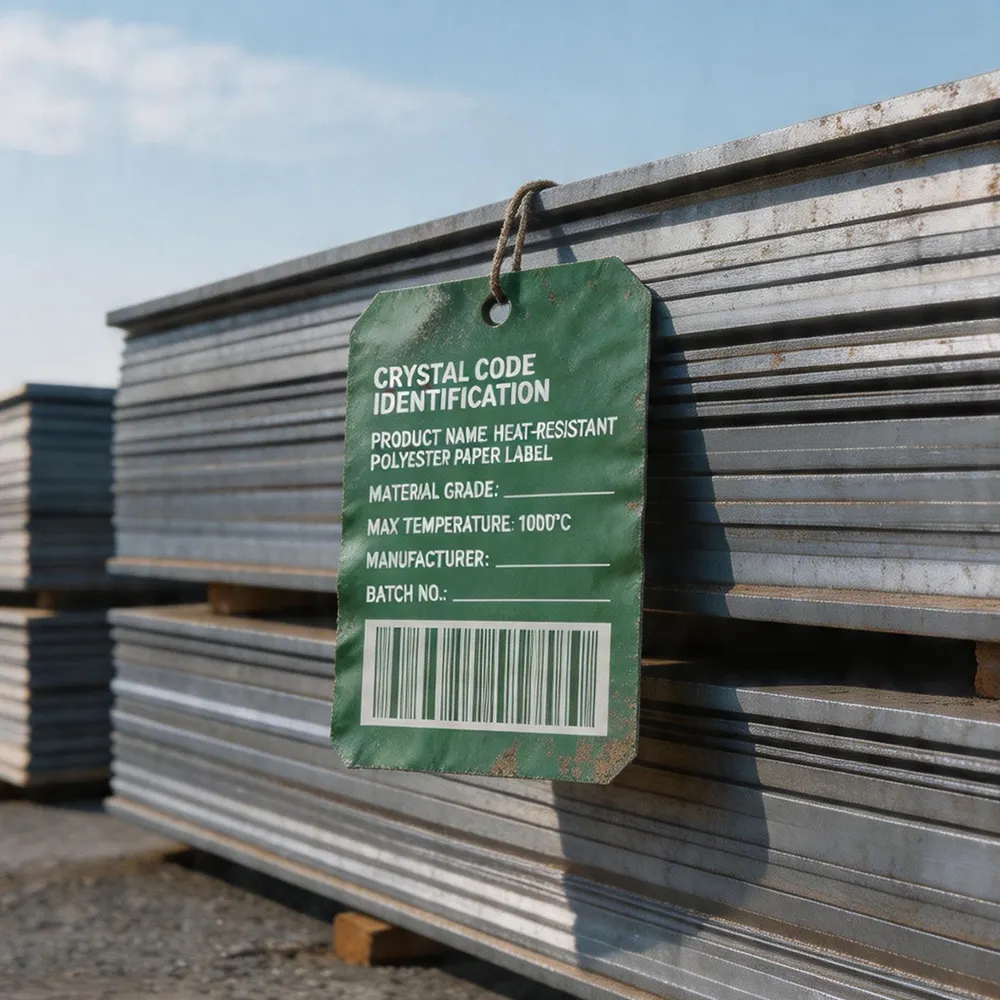 Étiquettes de plaque de traitement de l’acier