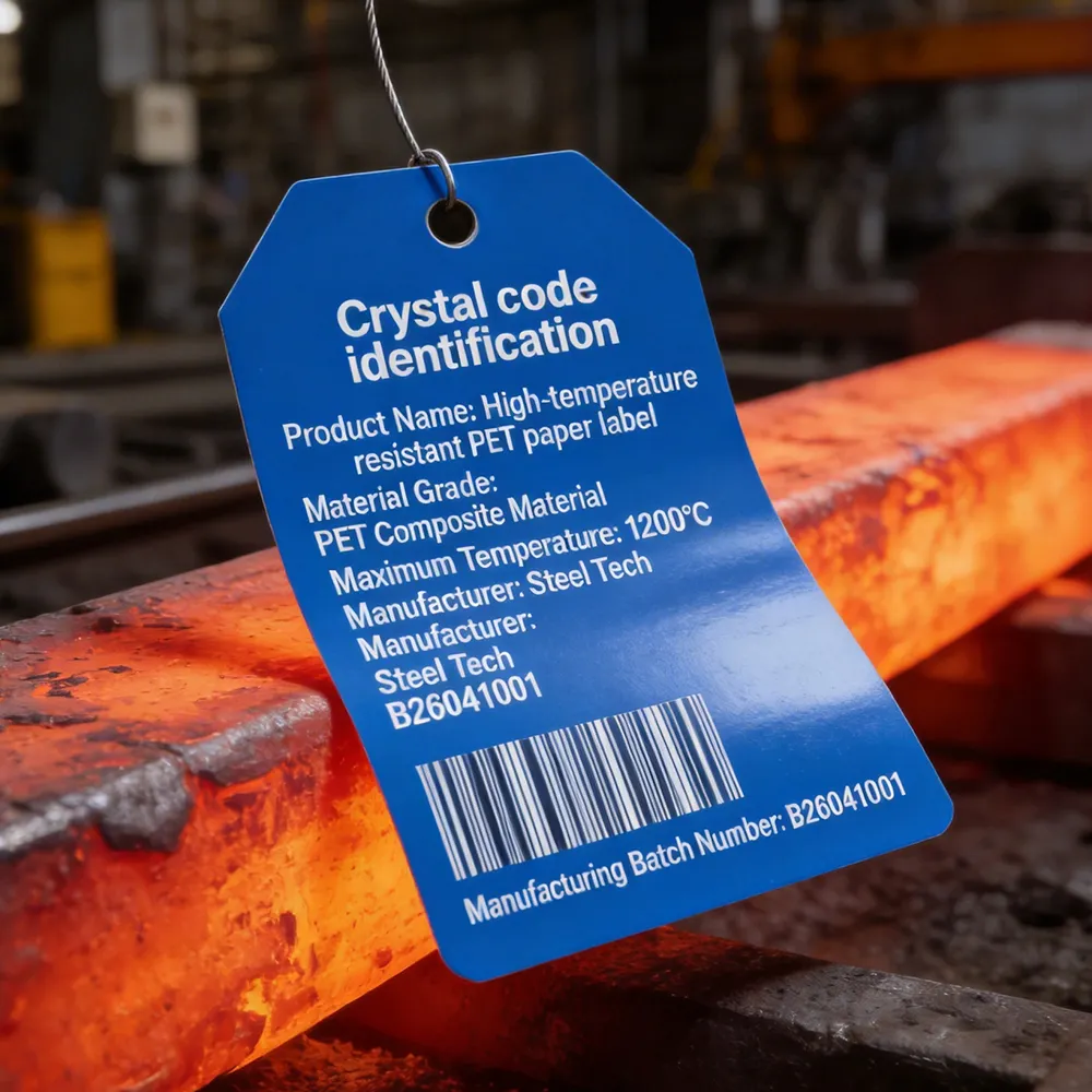 Étiquettes nominatives en acier industriel
