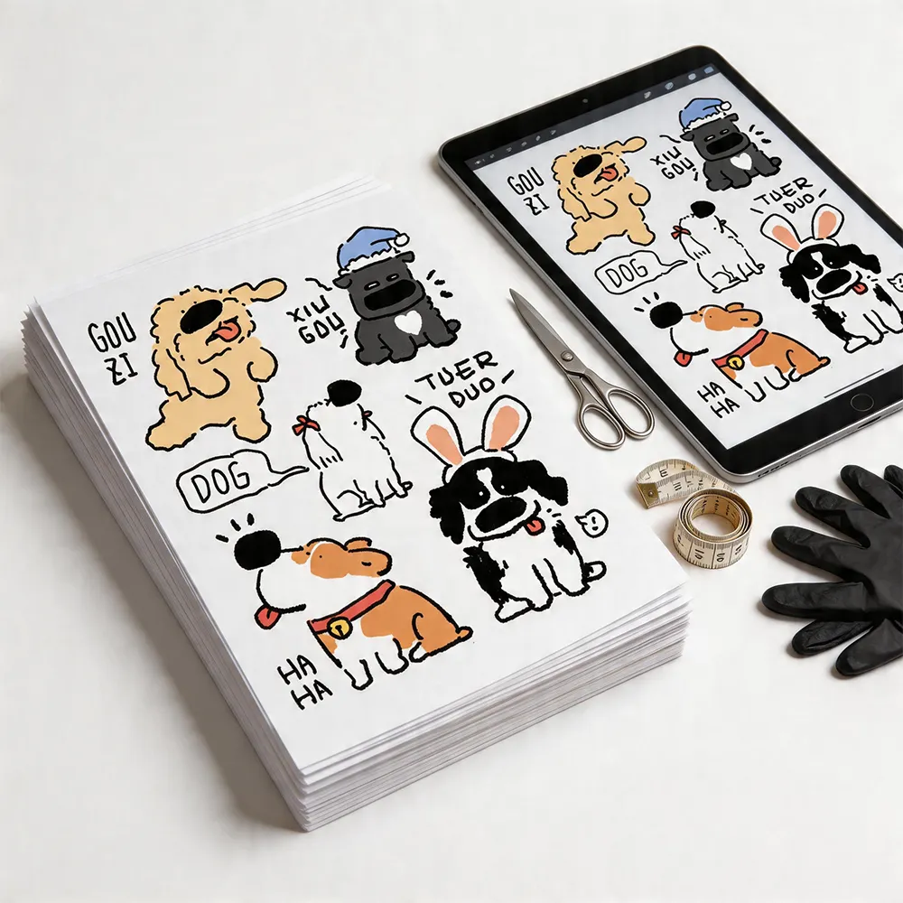 Papier pour autocollants à tatouage