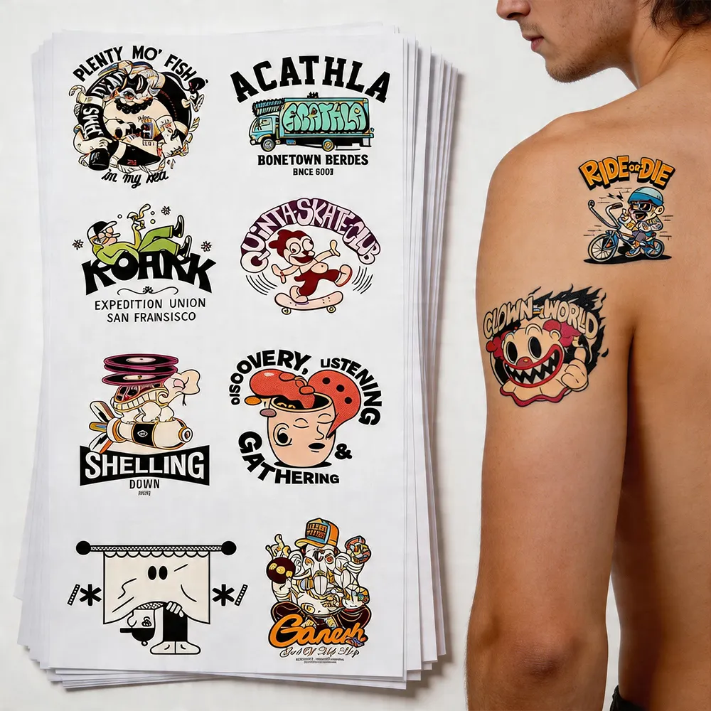 Papier de tatouage bricolage DIY