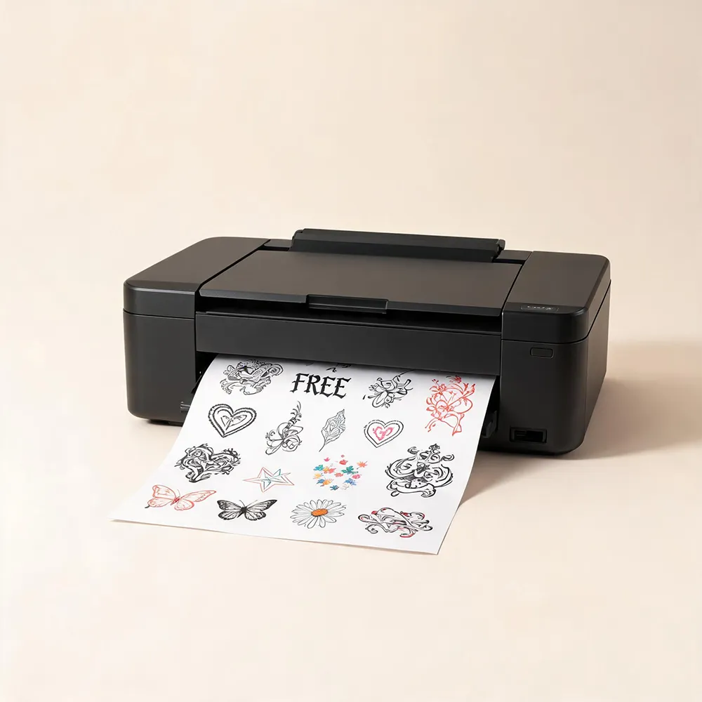 Papier à tatouer imprimable DIY pour imprimante jet d’encre