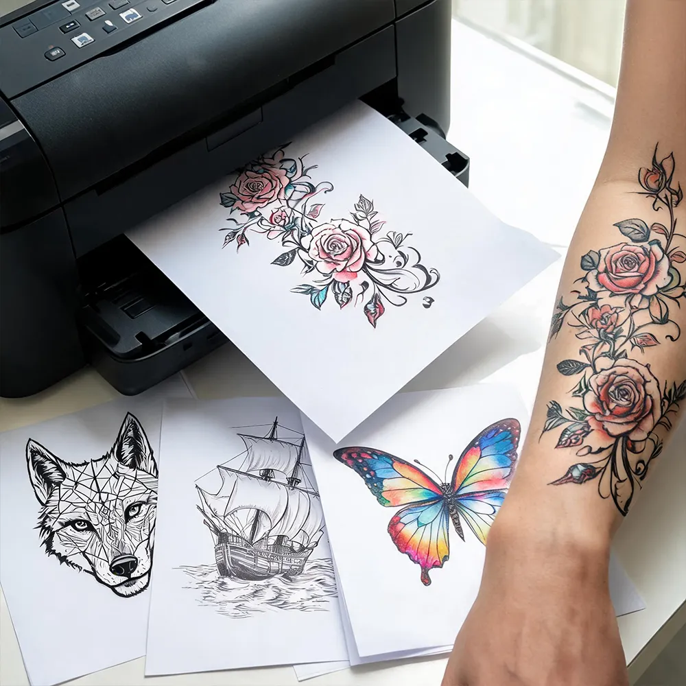 Papier à tatouer imprimable DIY pour imprimante jet d’encre