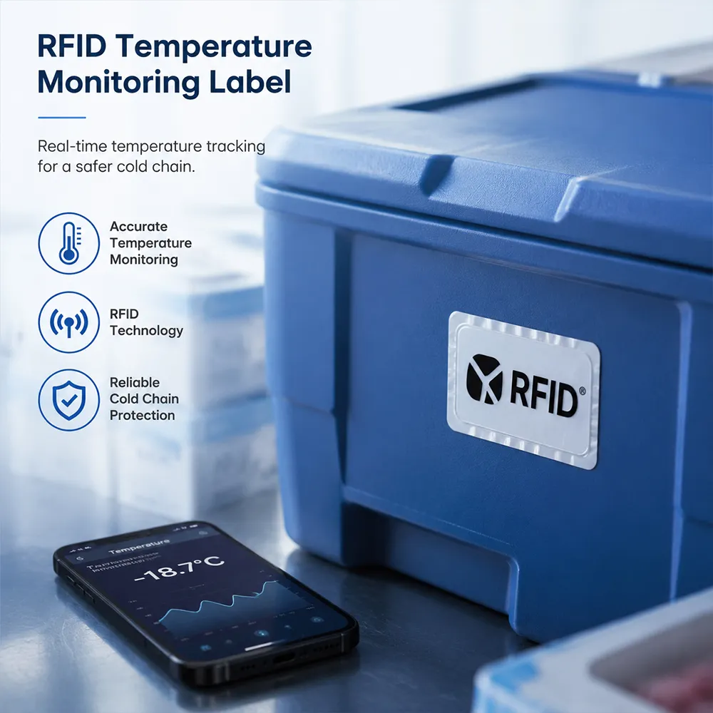 Étiquette RFID de surveillance de température