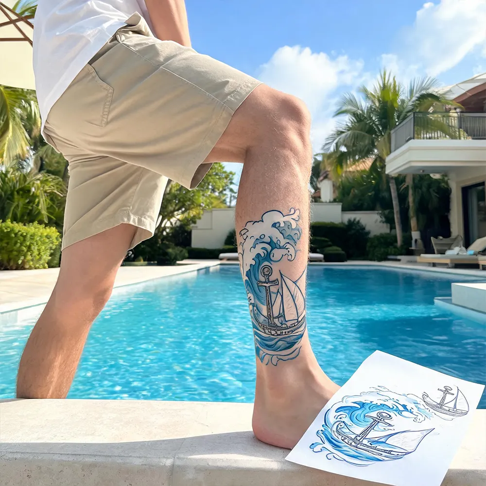 Papier à tatouage couleur vive