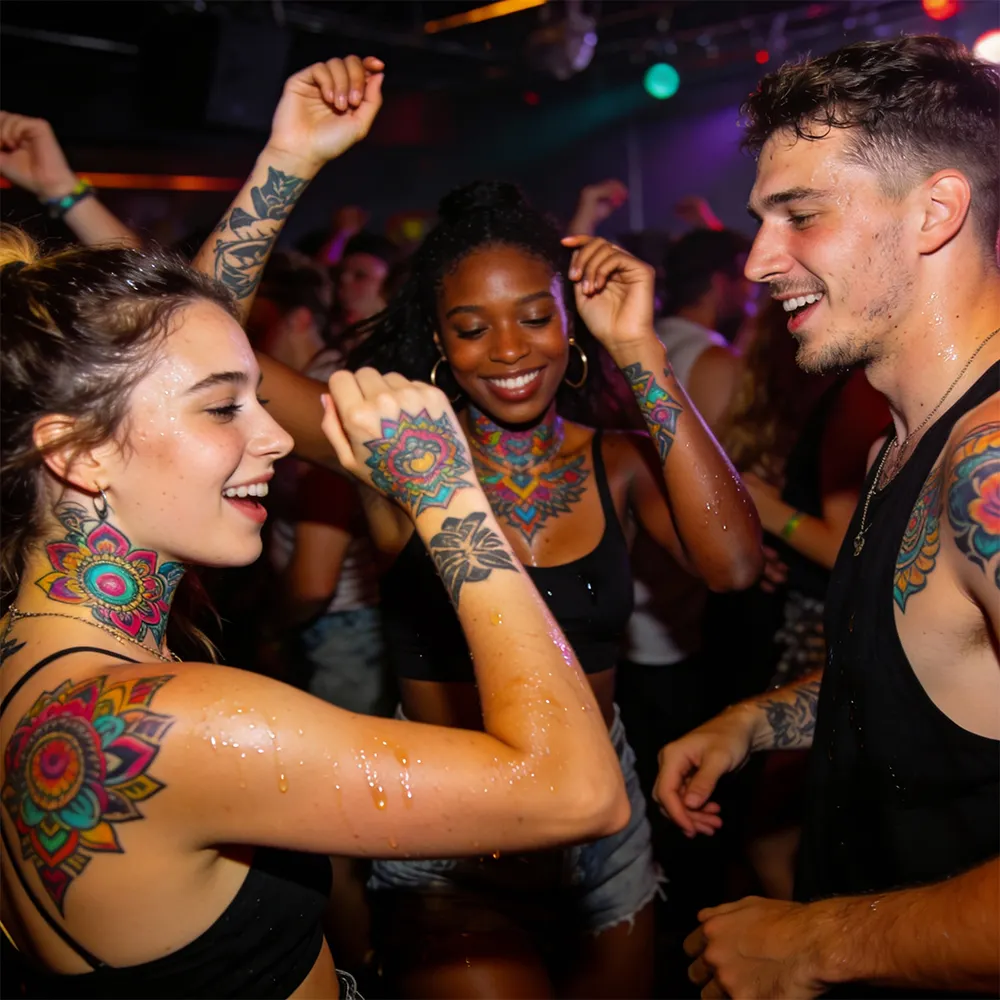 Papier à tatouage couleur vive