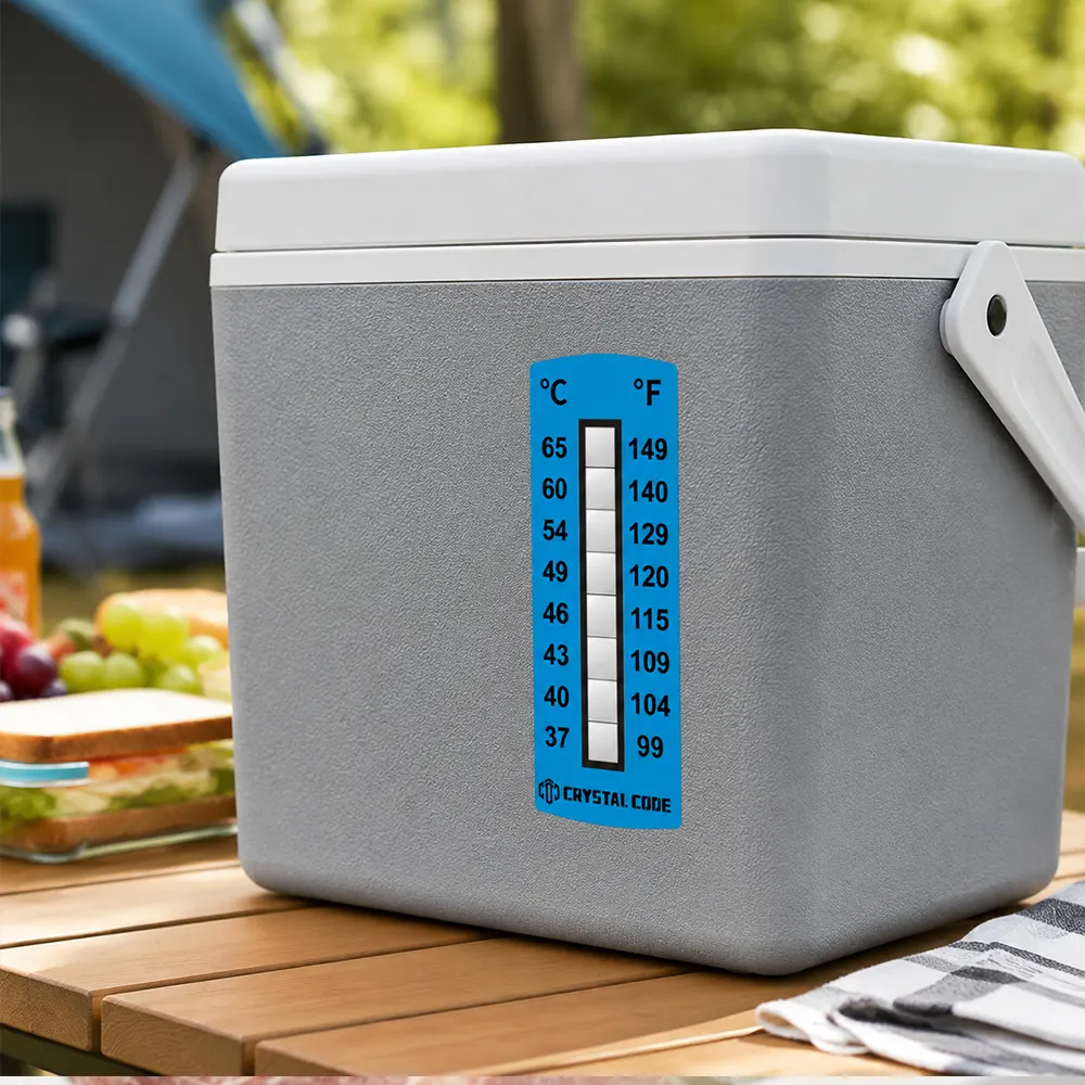 Étiquette indicatrice de température alimentaire