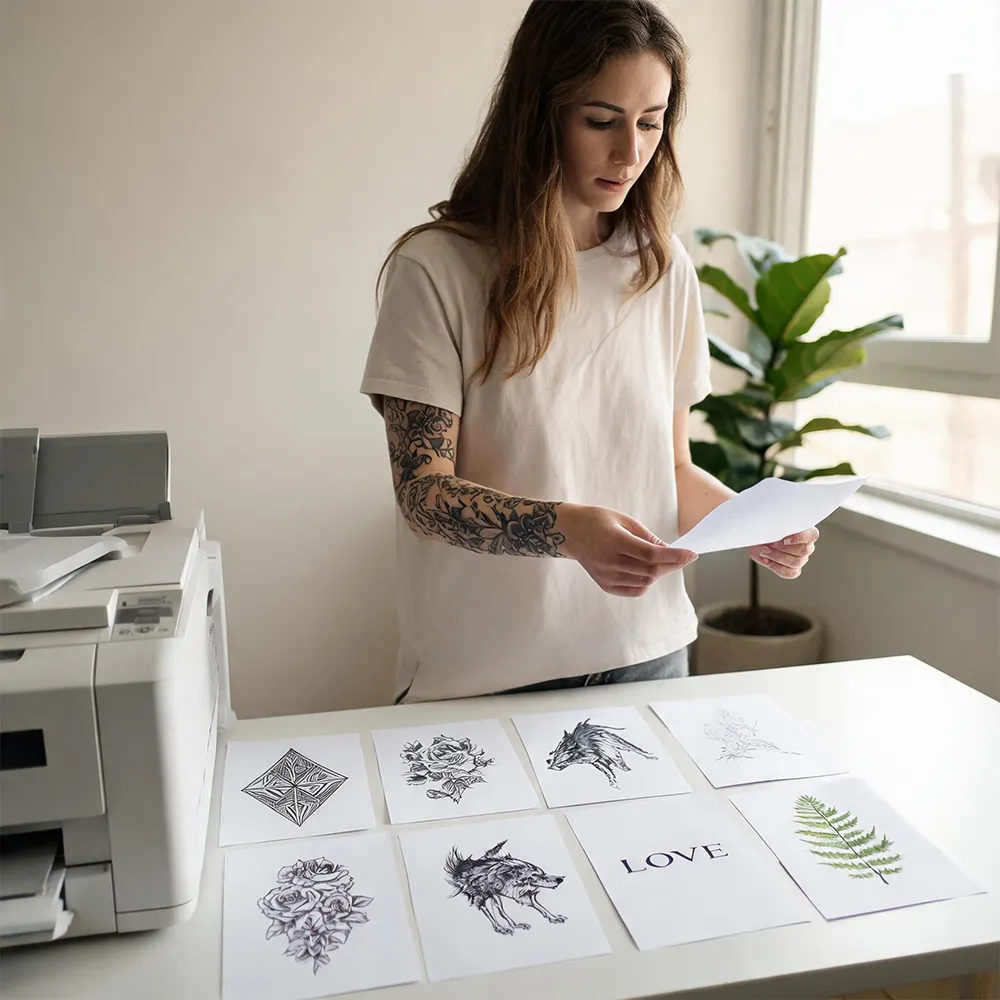 Papier de transfert de tatouage laser