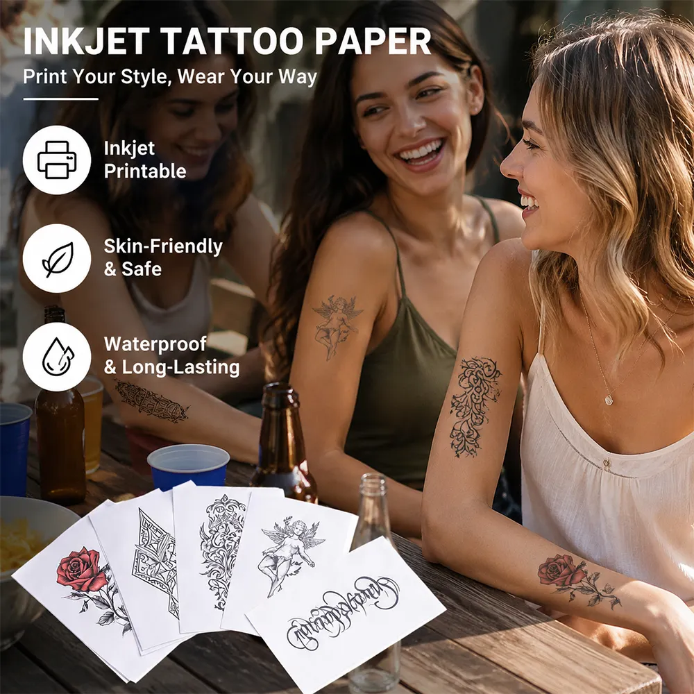 Papier à tatouage à marque propre