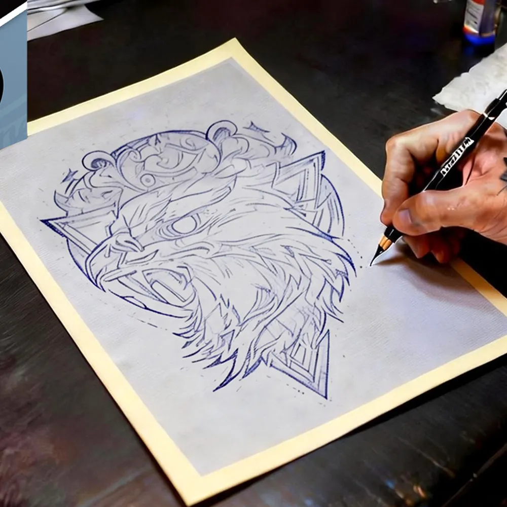 Papier de transfert professionnel pour tatouages