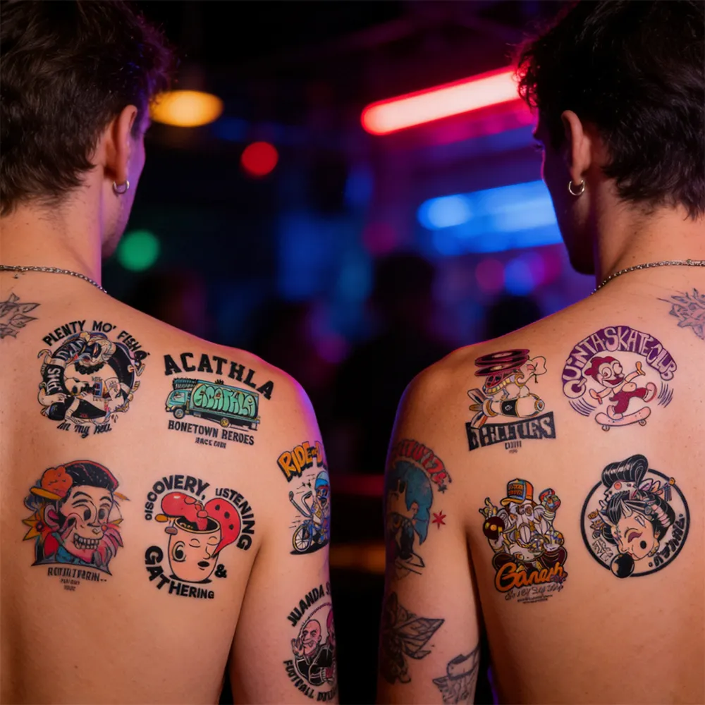 Autocollants promotionnels pour tatouages