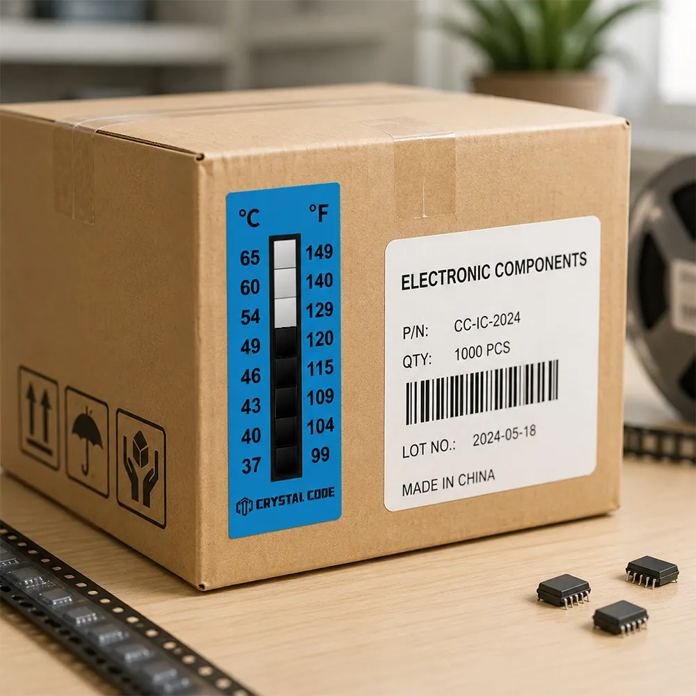 Bande thermomètre autocollante