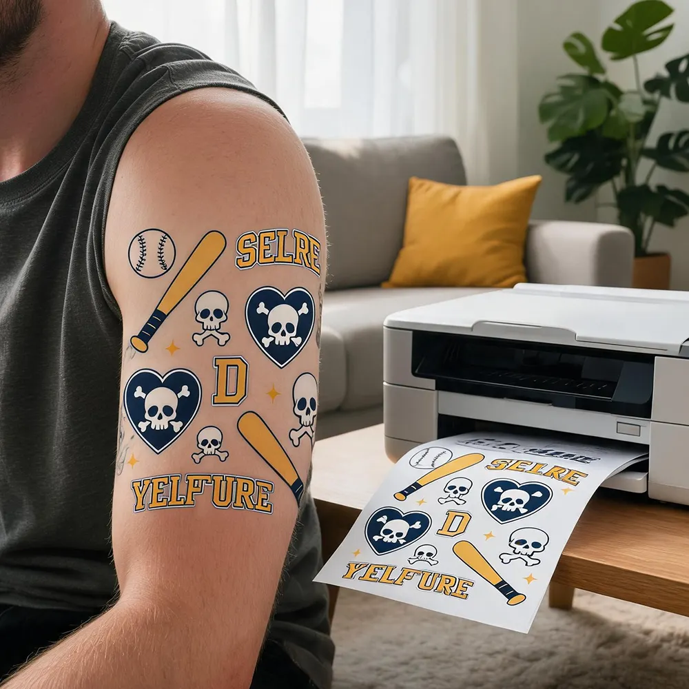 Papier à tatouage adapté à la peau