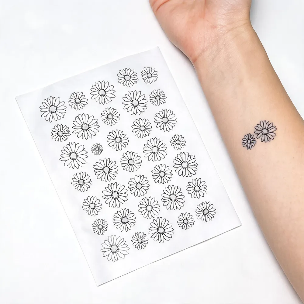 Feuilles de papier à tatouage