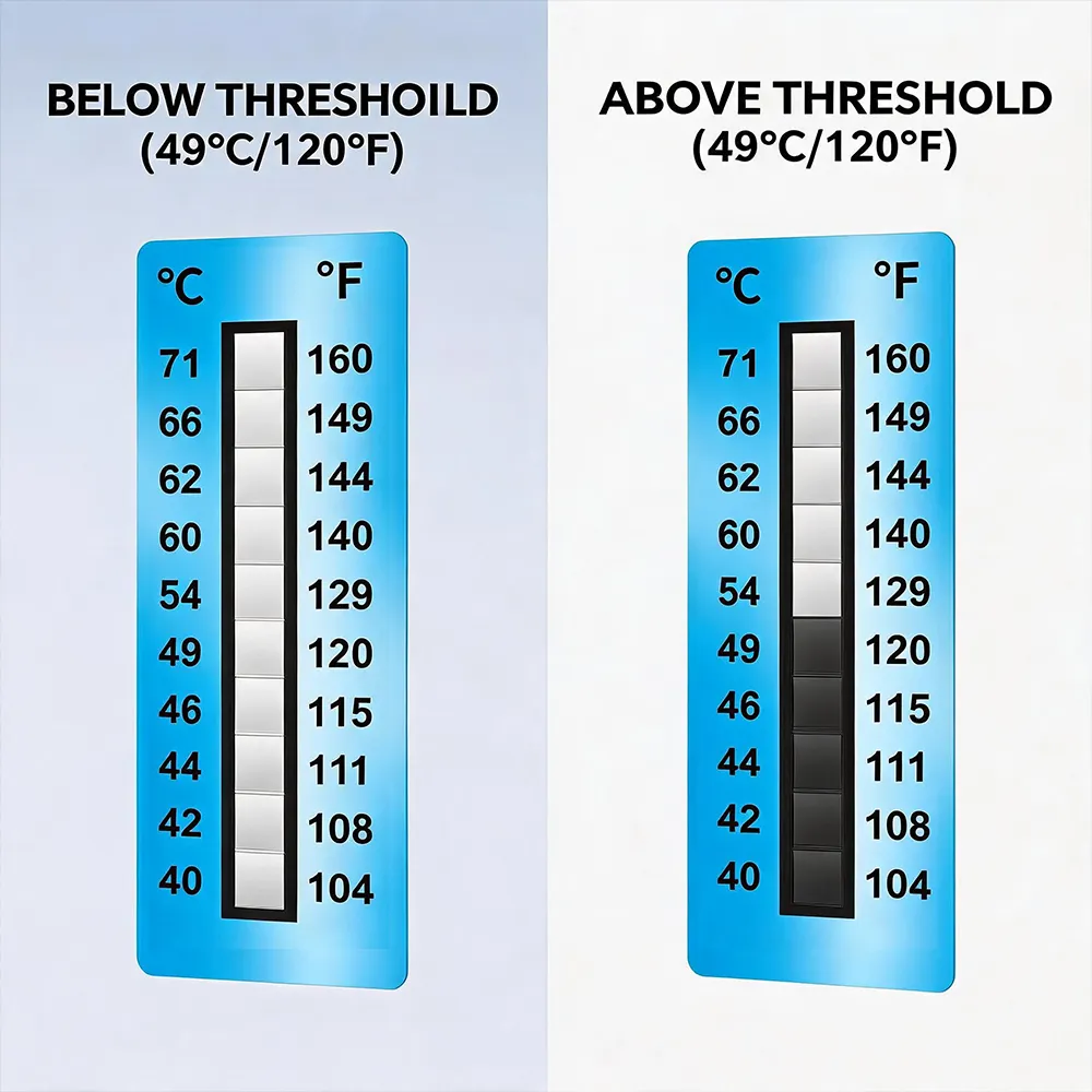Étiquette de réchauffement thermique