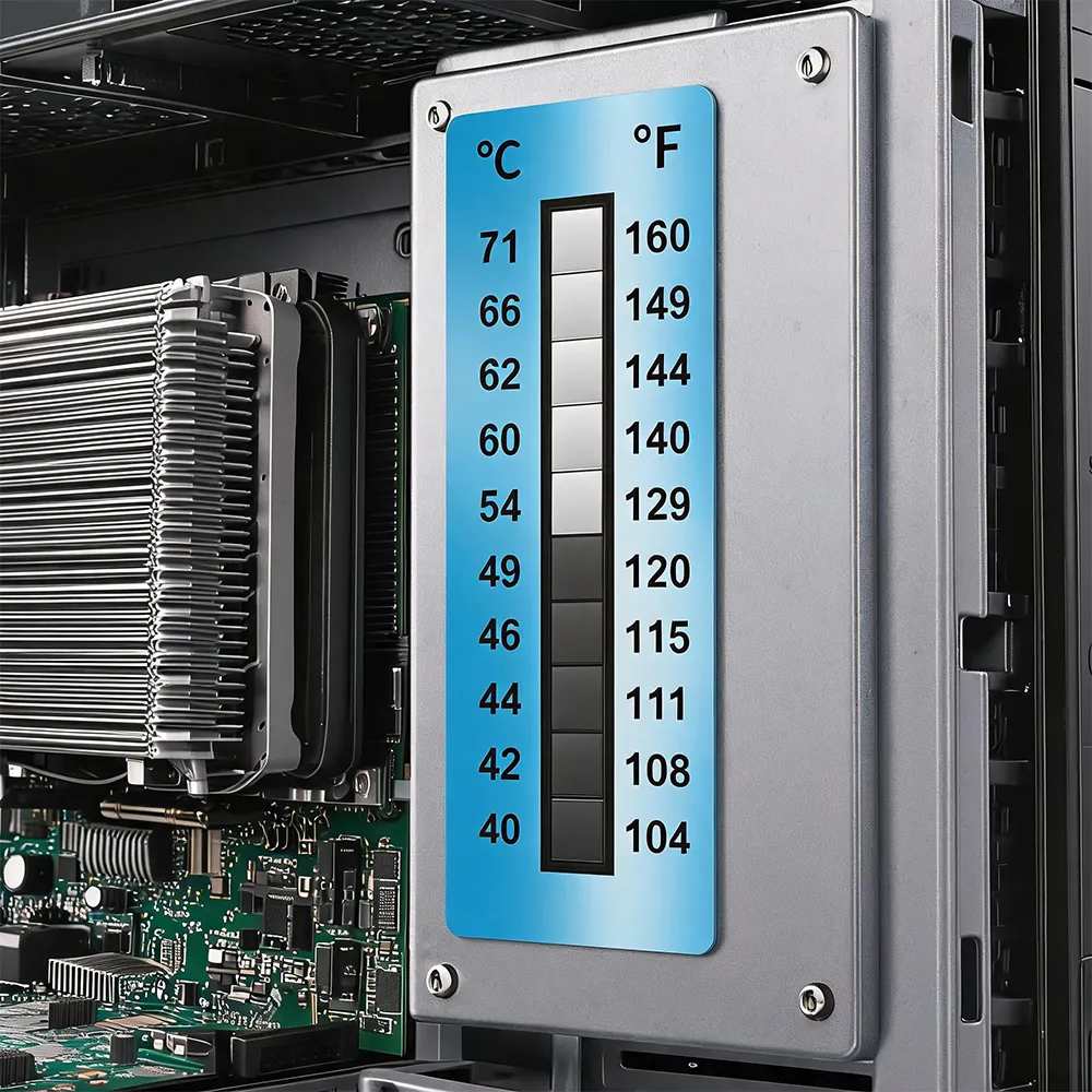Étiquette de réchauffement thermique