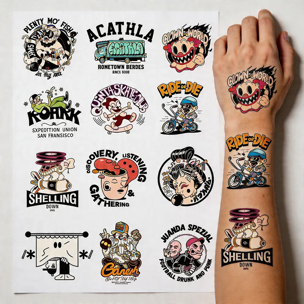 Papier de tatouage temporaire