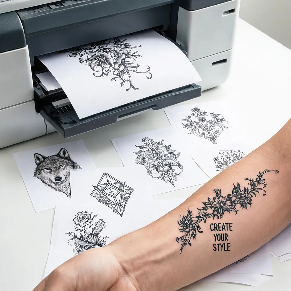 Papier temporaire pour tatouage commercial
